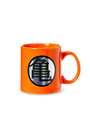 Dragon Ball Z Dragon Ball Z Kame Kanji And Logo Orange Ceramic Mug