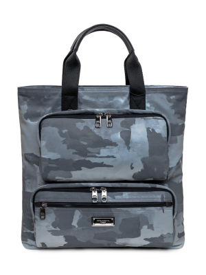 Dolce & Gabbana Camouflage Print Shopping Bag