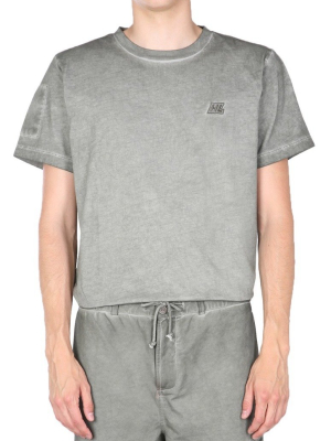 Helmut Lang Logo Embroidered T-shirt