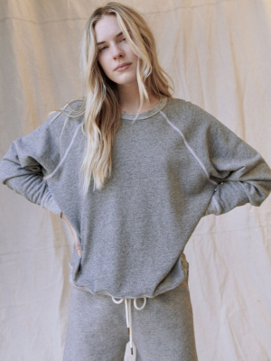 The College Sweatshirt. Solid -- Varsity Grey