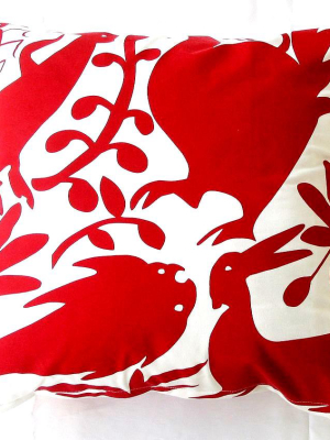 Red Otomi Pillow Design By 5 Surry Lane