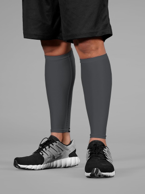 Hue Dark Gray Pro Calf Sleeves