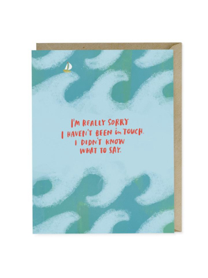 Didn't Know What To Say Waves Card - Em3