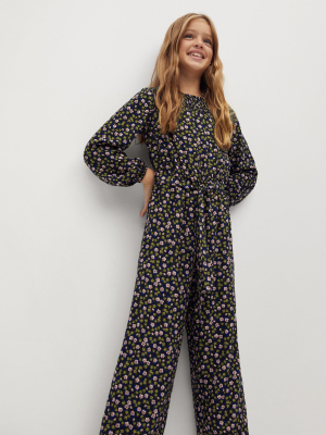 Floral Printed Long Jumpsuit