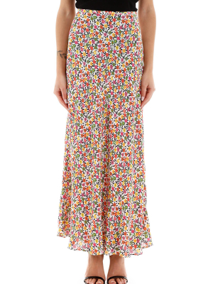 Rixo Kelly Floral Print Skirt