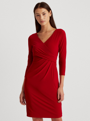 Wrap-front Jersey Dress