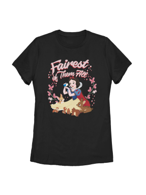 Women's Snow White And The Seven Dwarves Fairest Princess T-shirt