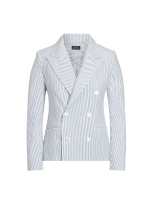 Cotton Seersucker Blazer