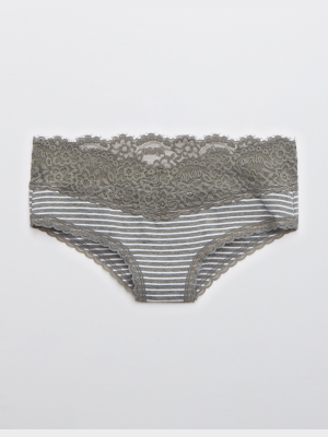 Aerie Cotton Eyelash Lace Cheeky Underwear