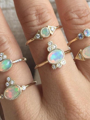 Opal Spear Ring