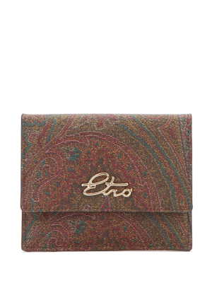 Etro Paisley Flap Wallet