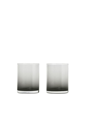 Mera Glassware (set Of 2) - Tall Smoke