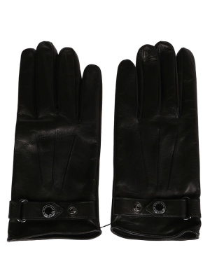 Alexander Mcqueen Buttoned Strap Gloves