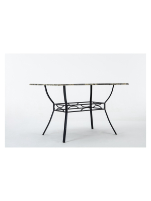 Bastian Dining Table Gray & Marble - Boraam