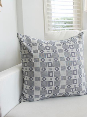 Grey Squares Accent Pillow Case - 20x20 (final Sale)