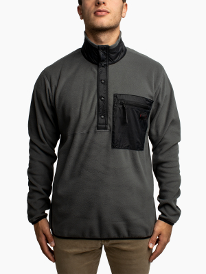 Men's Polartec® Fleece Pullover - Gravel