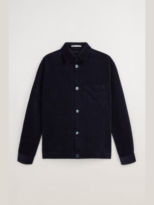 Seersucker Corduroy Overshirt