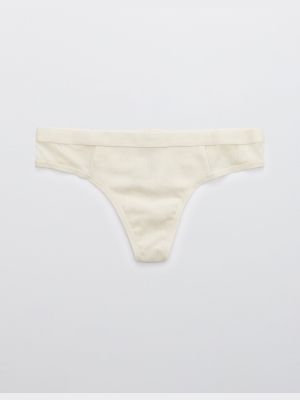 Aerie Ribbed Thong Underwear