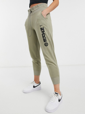 Nike Training Icon Clash Logo Sweatpants In Khaki