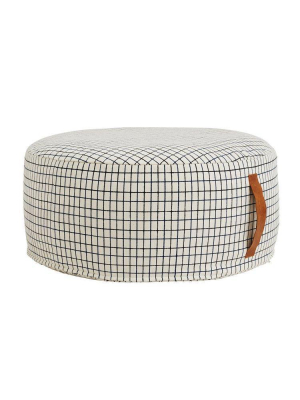 Sit On Me Pouf - Round - Offwhite