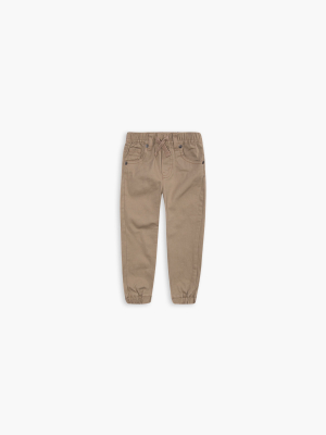 Twill Toddler Boys Joggers 2t-4t