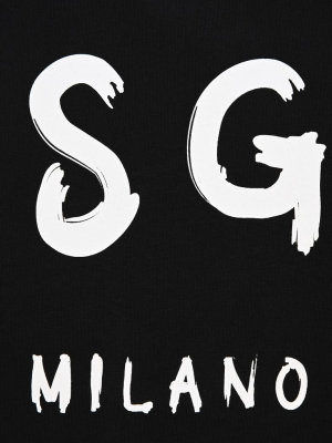 Msgm Logo Printed T-shirt