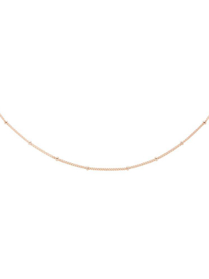 Essential Beaded Choker In Rose Gold