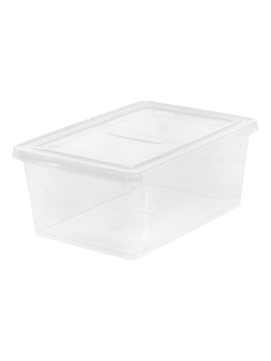 Iris 8pk 17qt Storage Bin Clear