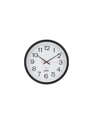 Staples 14" Round Atomic Wall Clock (18383) 812291