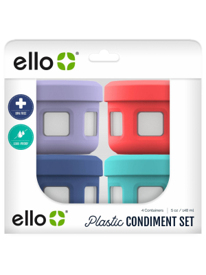 Ello 8pc Plastic Condiment Set