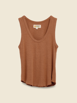 Hemp Rib Tank - Redwood