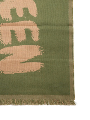 Alexander Mcqueen Oversized Graffiti Logo Scarf