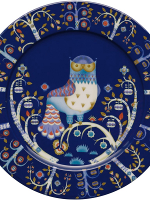 Taika Large Dinner Flat Plate - Blue