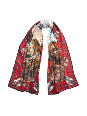 Safari Cashmere-silk Scarf