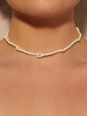 Daisy Beaded Choker