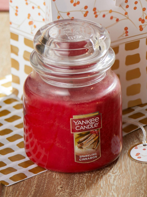 14.5oz Glass Jar Sparkling Cinnamon Candle - Yankee Candle