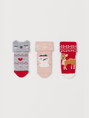 3-pack Terry Socks