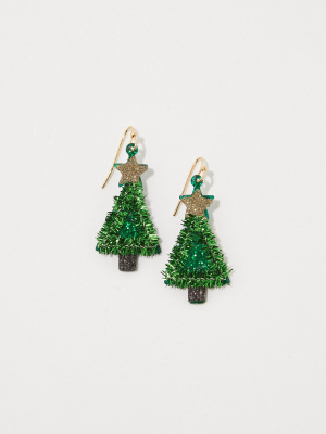 Aerie Christmas Tree Earrings