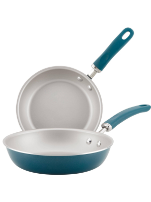 Rachael Ray Create Delicious 2pc Aluminum Nonstick Skillets