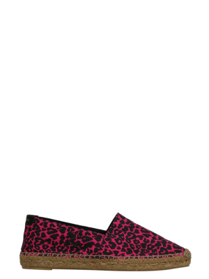 Saint Laurent Leopard Print Espadrilles