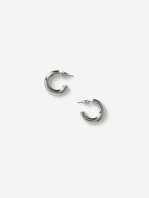 **small Silver Hoop Earrings