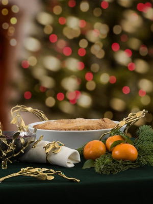 Mistletoe Small Dish W/ Spoon