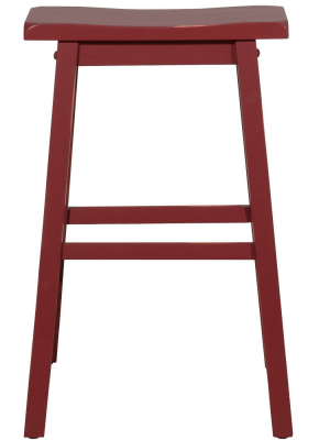 30" Morena Backless Barstool Red - Hillsdale Furniture