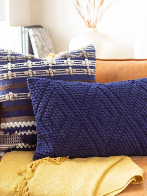 Meher Lumbar Pillow Navy