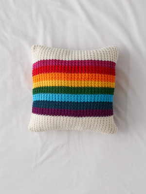 Pendleton Uo Exclusive Rainbow Knit Throw Pillow