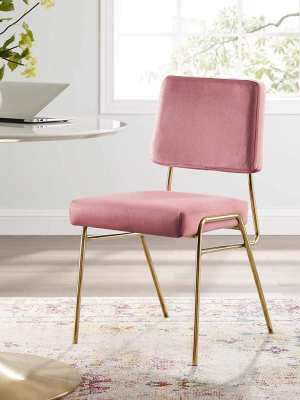 Violet Performance Velvet Dining Side Chair