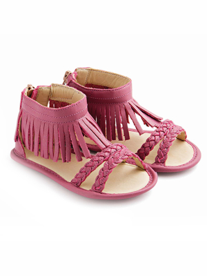 Tip Toey Joey Swoopy Fringe Sandals