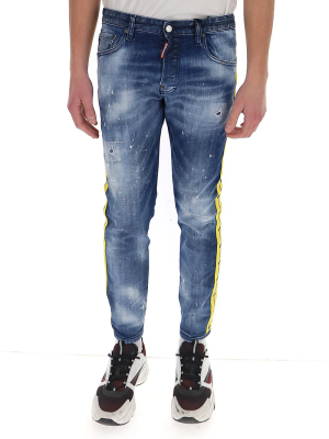 Dsquared2 Side Tape Slim-fit Jeans