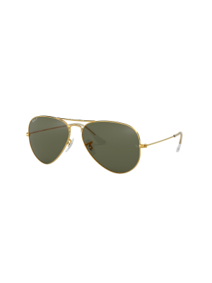 Ray-ban Rb3025 001/58 Unisex Pilot Lifestyle Sunglasses Gold