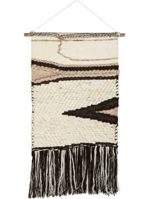 Seattle Woven Wall Art Beige/brown